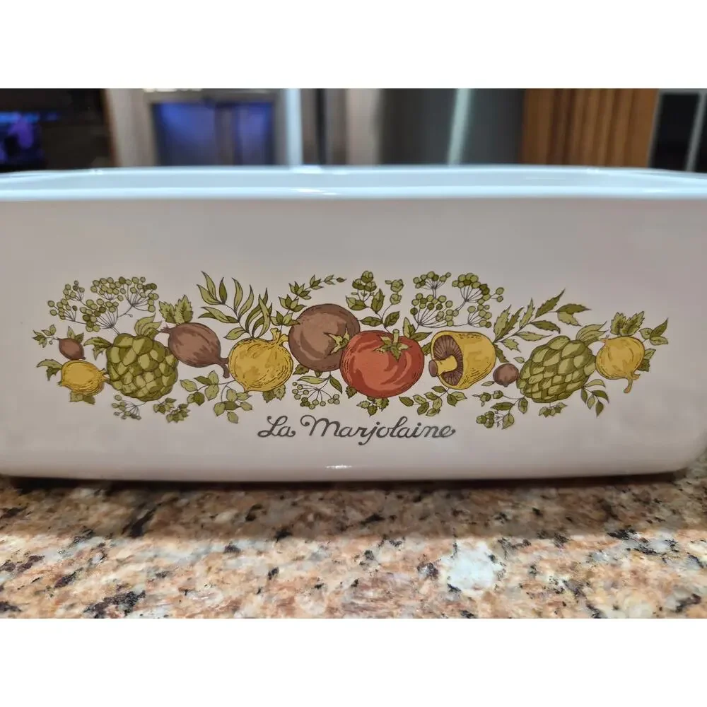 Corning Ware Spice of Life Bread Loaf Pan P-315-B EUC 9
